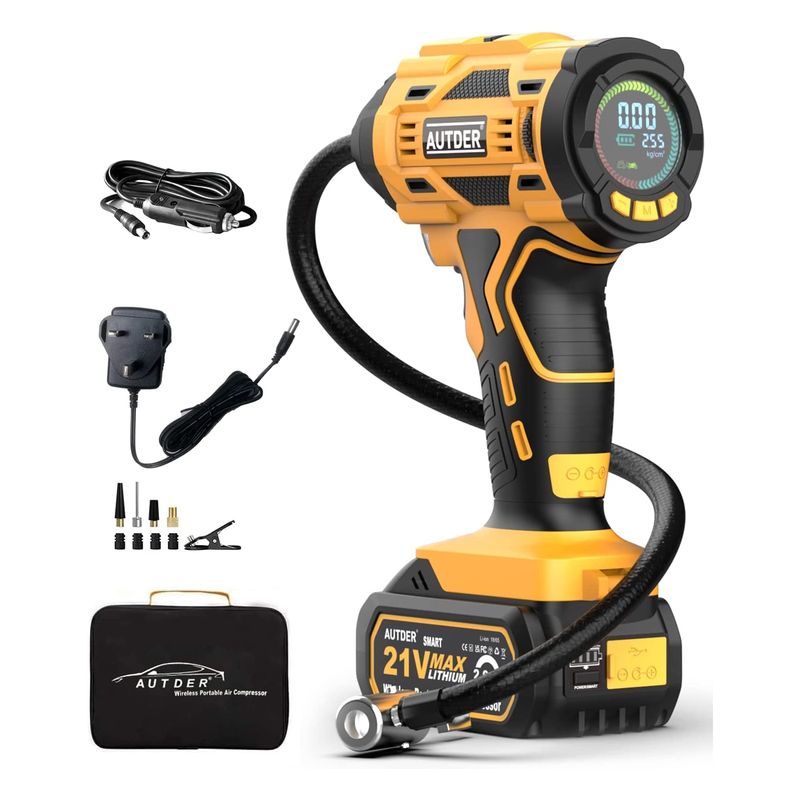 AUTDER Cordless Tyre Inflator Review Trusted Car Products