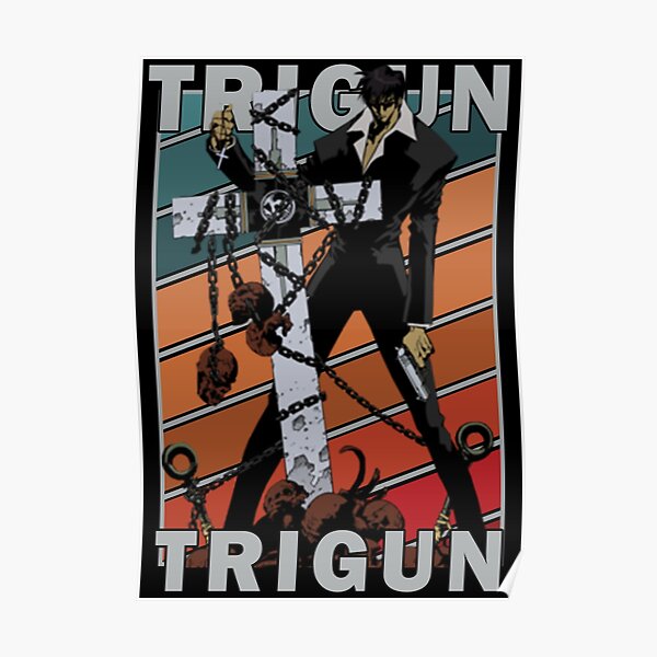 Nicholas D Wolfwood Trigun Toraigan Vintage Color Palette Design Poster RB0712 product Offical trigun Merch