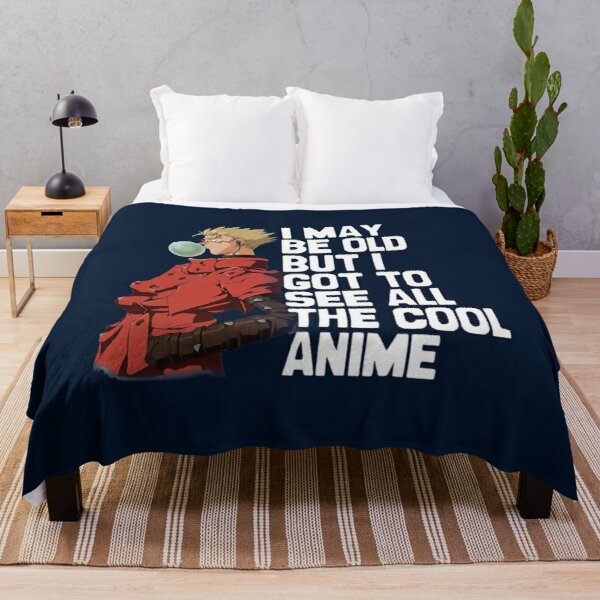 I May Be Old But I Got To See All The Cool Anime - Trigun, VashTheStampede   Throw Blanket RB0712 product Offical trigun Merch