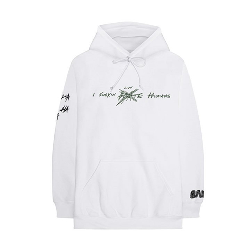 XXXTentacion Bad Vibes Forever Hoodie White 1 - Xxxtentacion Store