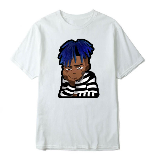 Xxxtentacion Blue Hair T Shirt white - Xxxtentacion Store