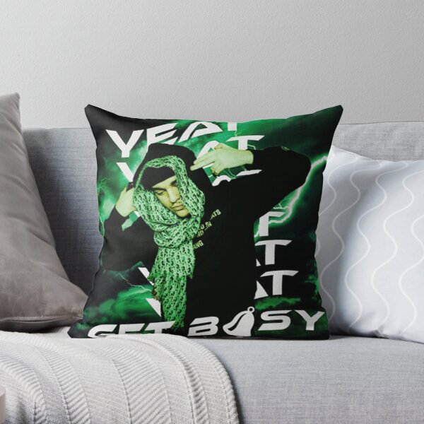 Yeat Get busy Throw Pillow RB1312 product Offical yeat Merch