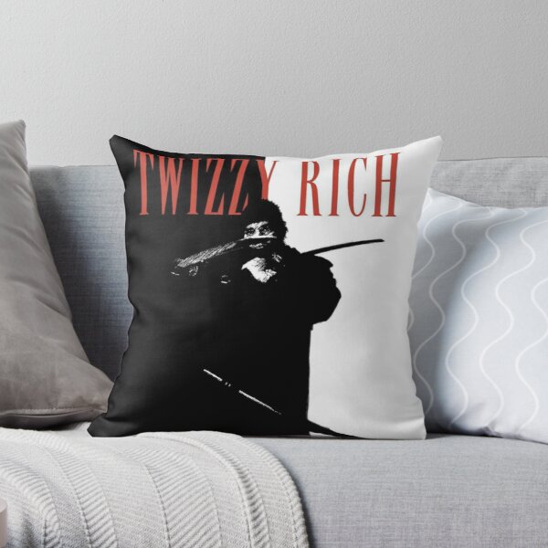 Yeat Twizzy Rich Turban Ninja Stealth Movie Graphic Design Fan Art Parody Throw Pillow RB1312 product Offical yeat Merch