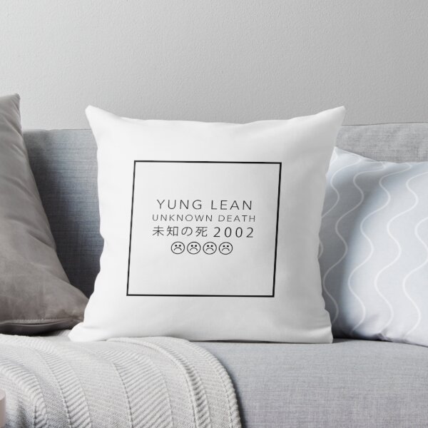 Yung lean unknown death 2002 merch  Throw Pillow RB3101 product Offical yung lean Merch