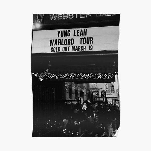 YUNG LEAN - WARLORD POSTER  Poster RB3101 product Offical yung lean Merch