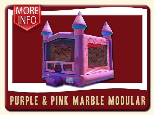 Purple & Pink Marble Modular Bounce House Rental