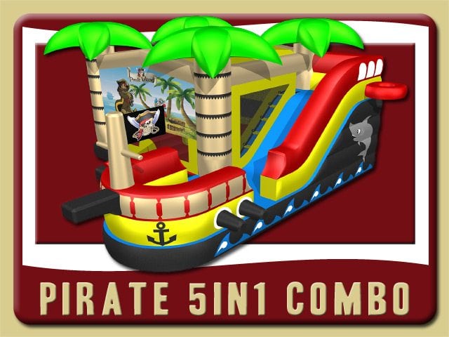 Pirate 5in1 Combo Bounce House Rental holly hill