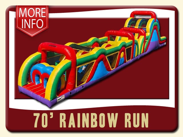 70' Rainbow Run Obstacle Course Info