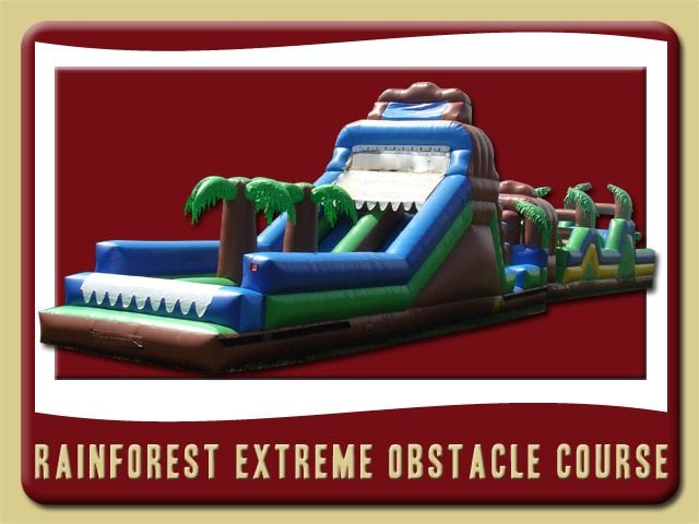 Rainforest Extreme Course Inflatable Rental Palm Coast
