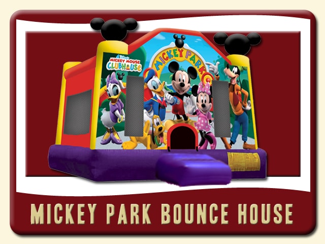 Mickey Park Bounce House, Minnie, Daffy, Daisy, Goofy - Inflatable