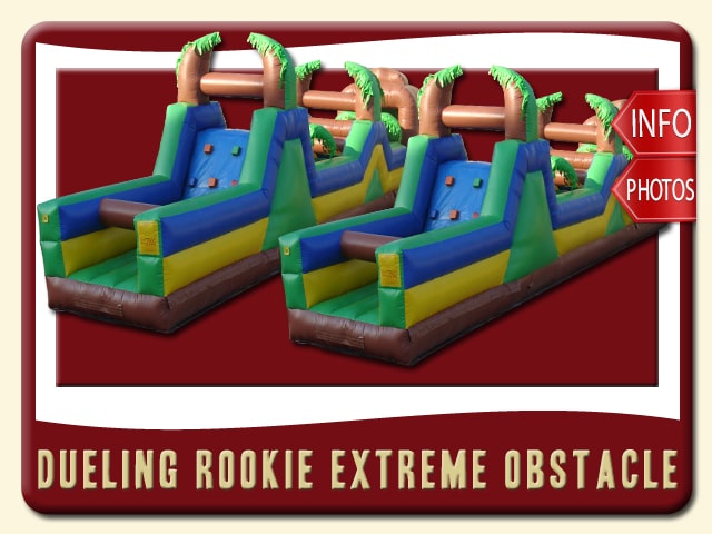 Dueling Rookie Obstacle Course Inflatable Rental