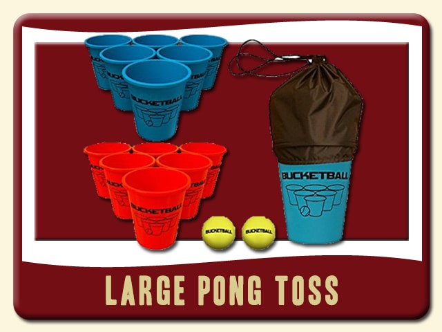 Large Pong Toss Rental Beer Pong Ping Pong Balls Red Blue