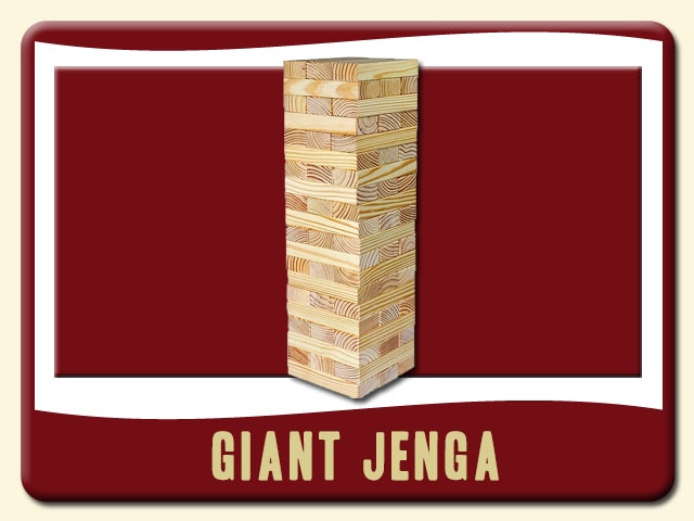 Giant Jenga Game Rental