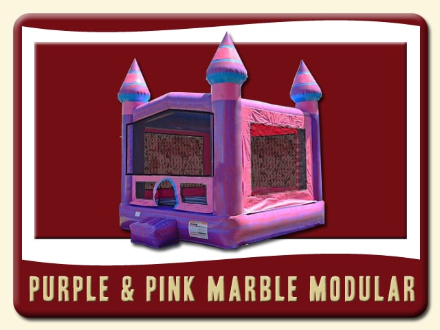 Purple & Pink Marble Modular Bounce House Rent