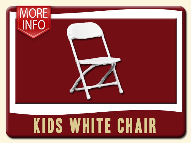 kids white plastic folding chair rental info