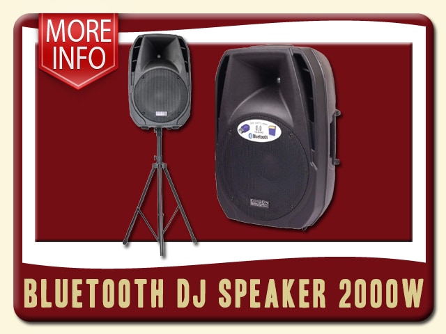 BlueTooth DJ Speaker 2000w Rent