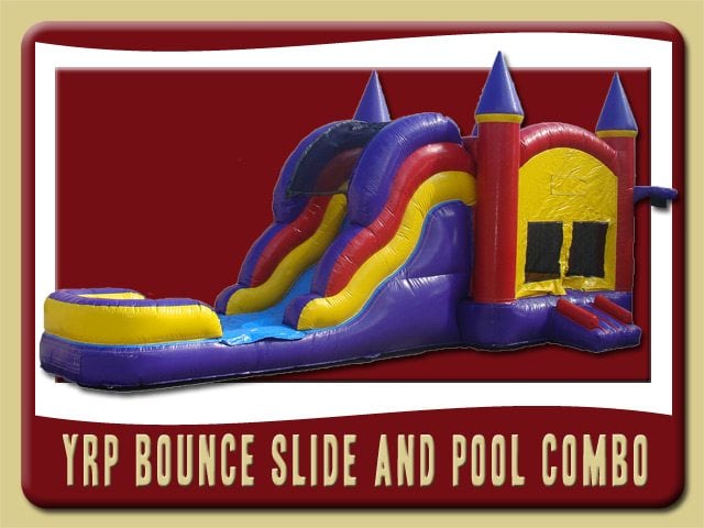 YRP 3in1 Inflatable Moonwalk Water Slide Combo Rental port orange