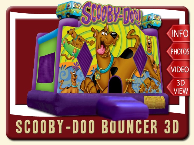 Scooby-Doo Bounce House Retnal, Purple, Scooby, Shaggy, Fred, Daphne, Velma